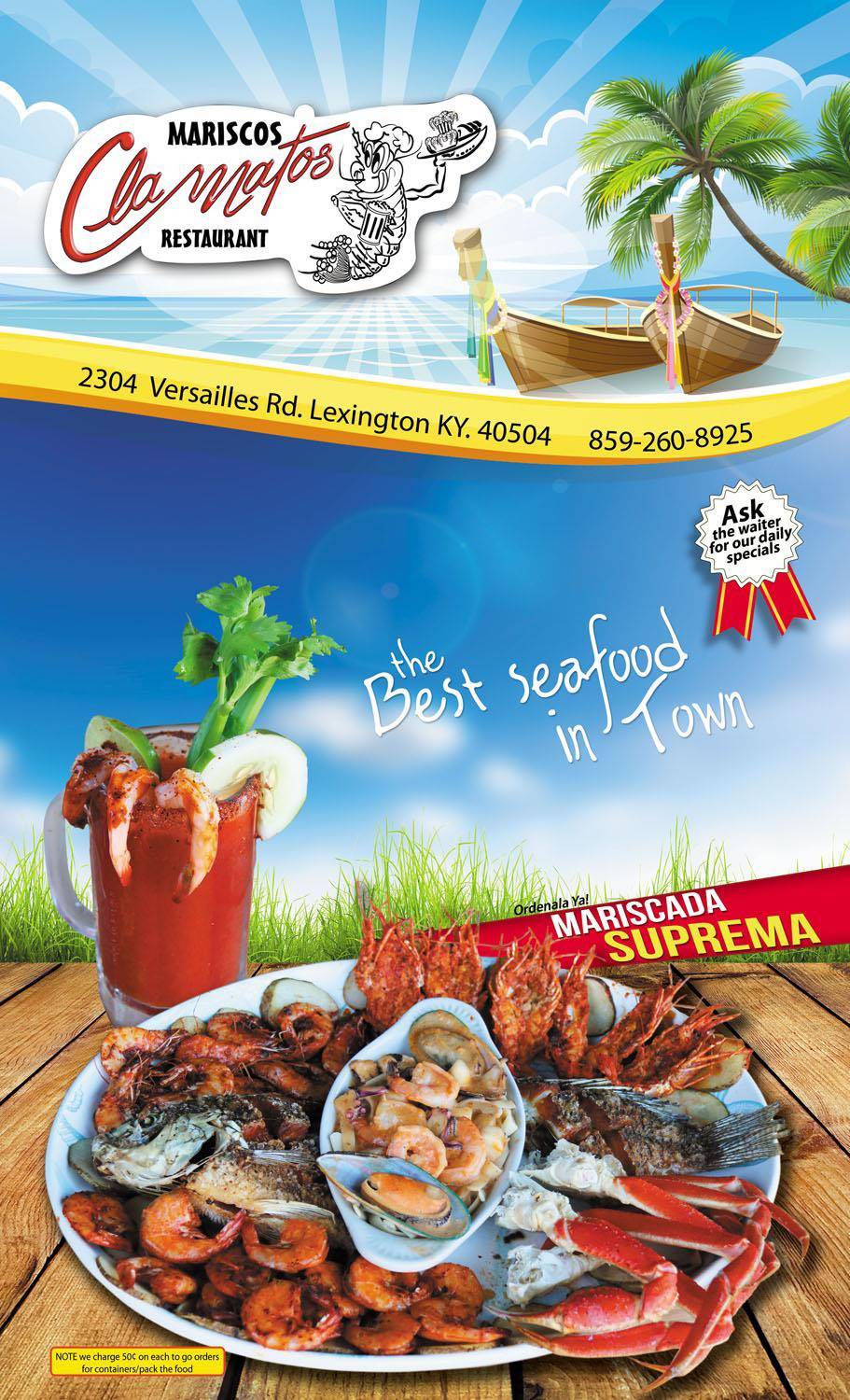 clamatos restaurante | restaurant | 2304 Versailles Rd, Lexington, KY 40504, USA | 8592608925 OR +1 859-260-8925