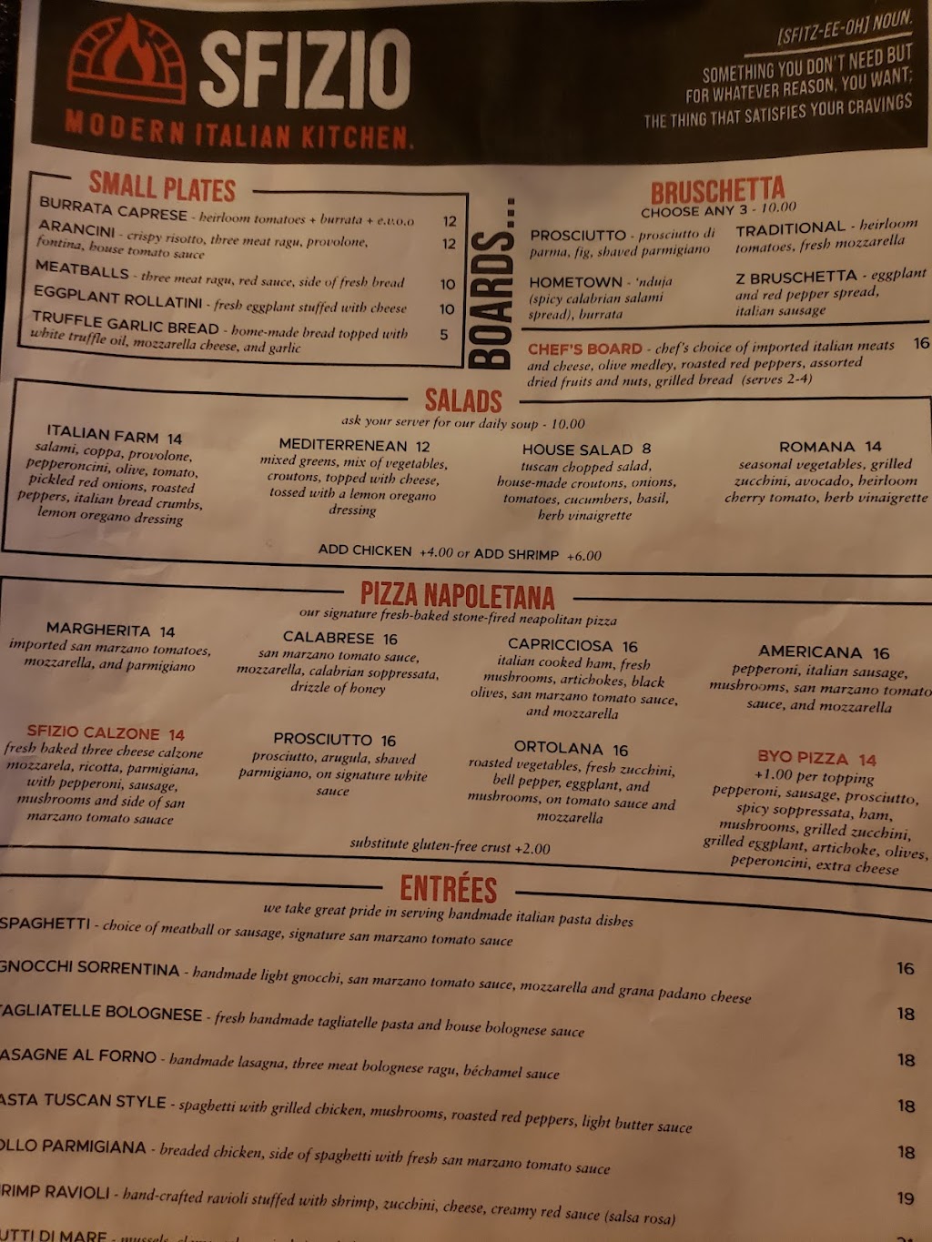 Sfizio Modern Italian Kitchen | restaurant | 21050 N Tatum Blvd #110, Phoenix, AZ 85050, USA | 4806878107 OR +1 480-687-8107