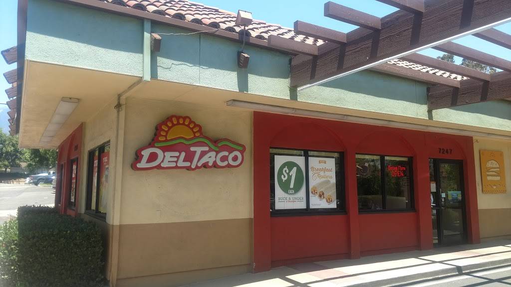Del Taco | meal takeaway | 7247 Archibald Ave, Rancho Cucamonga, CA 91701, USA | 9099877628 OR +1 909-987-7628