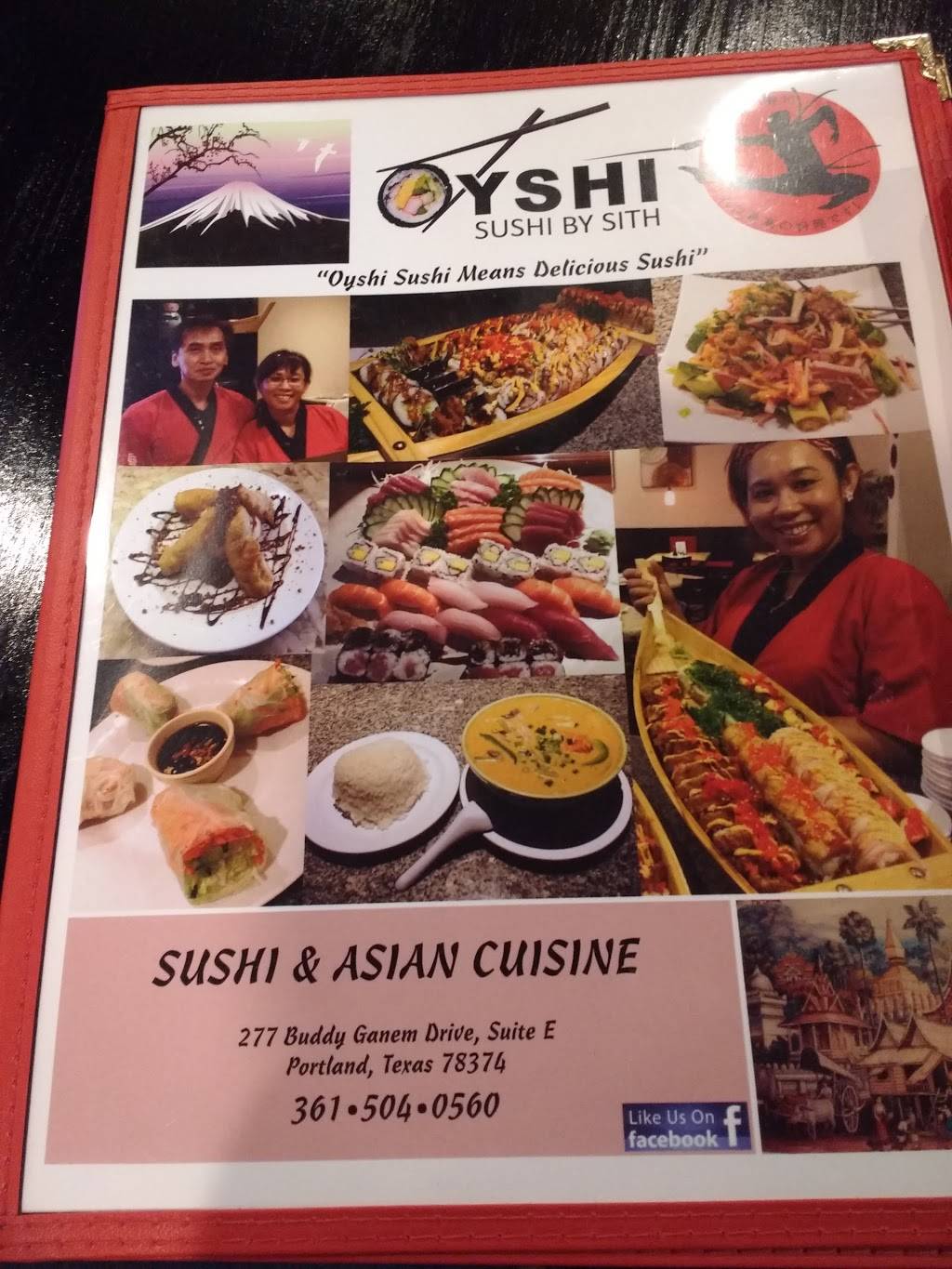Oyshi Sushi | restaurant | 277 Buddy Ganem Dr E, Portland, TX 78374, USA | 3617049187 OR +1 361-704-9187