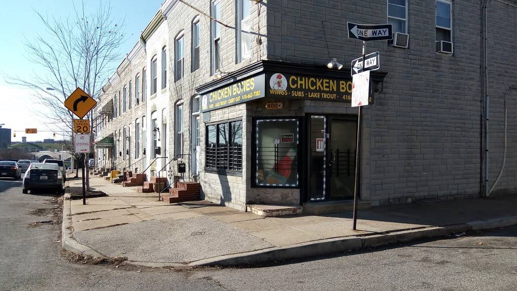 Chicken Bones | meal takeaway | 400 W 29th St, Baltimore, MD 21211, USA | 4106627282 OR +1 410-662-7282