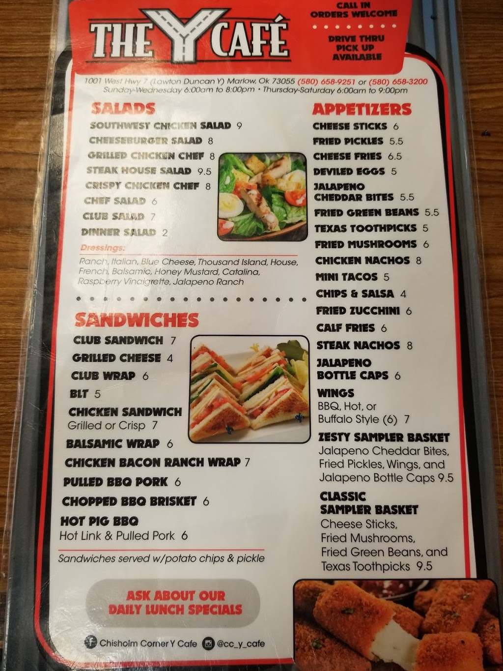 The Y cafe | restaurant | 1001 US-81, Marlow, OK 73055, USA | 5806589251 OR +1 580-658-9251