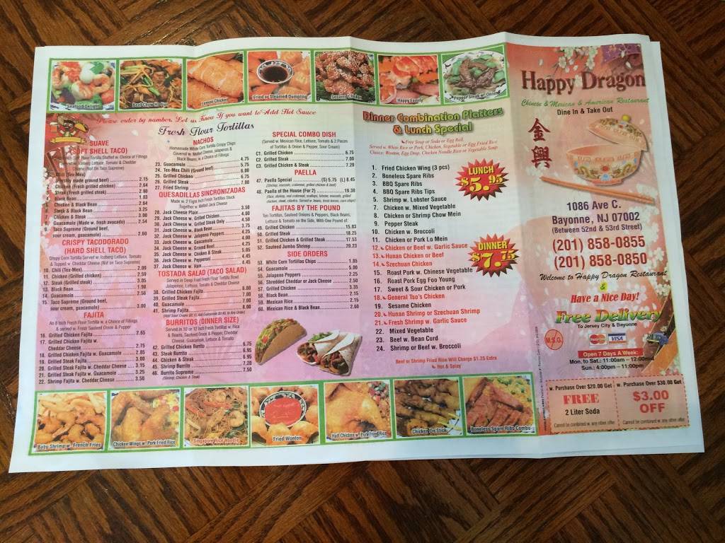 Dragon House | restaurant | 1086 Avenue C, Bayonne, NJ 07002, USA | 2018580855 OR +1 201-858-0855
