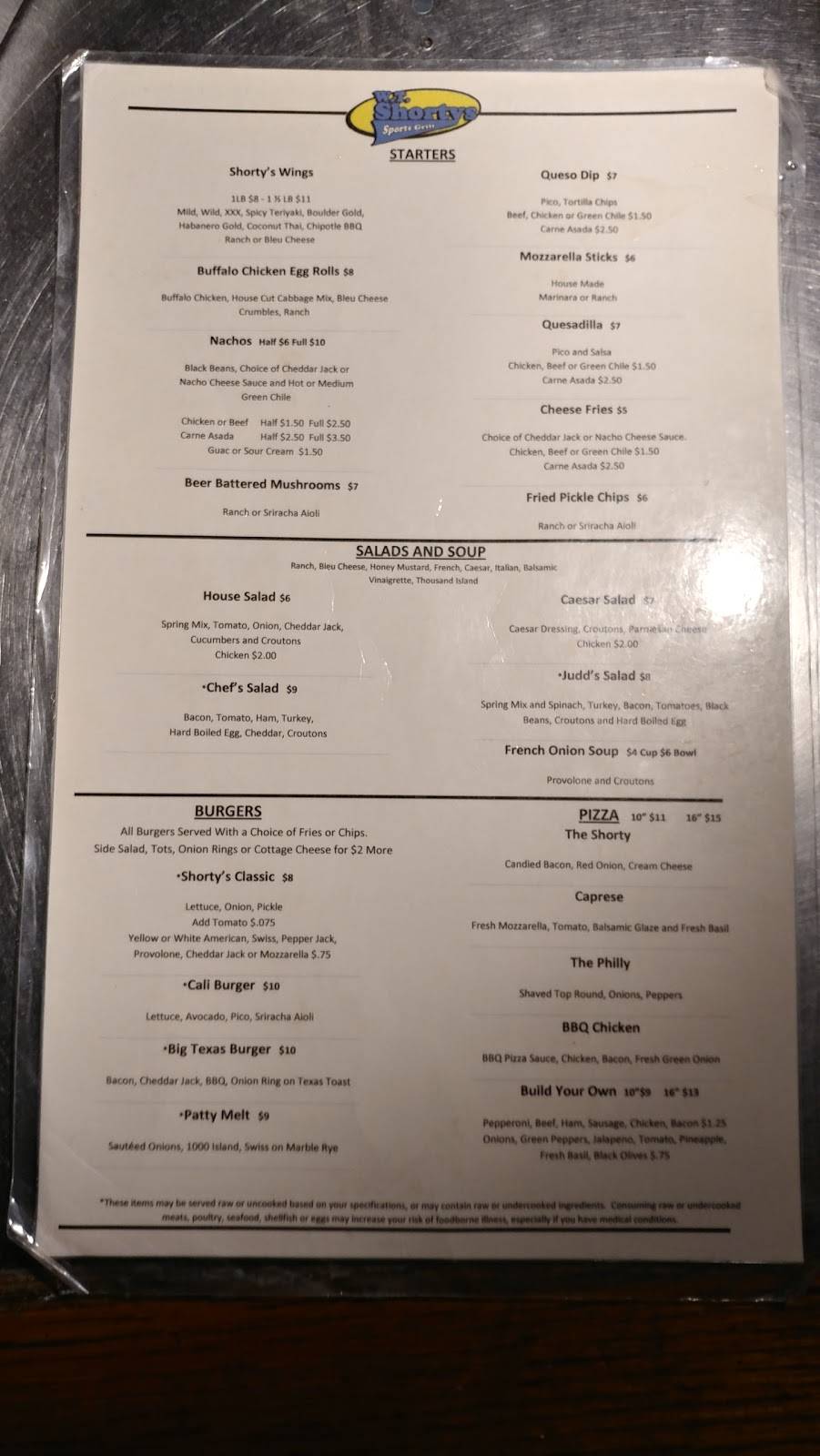 W.T. Shortys Sports Grill | restaurant | 990 S Oneida St, Denver, CO 80224, USA | 3033882883 OR +1 303-388-2883