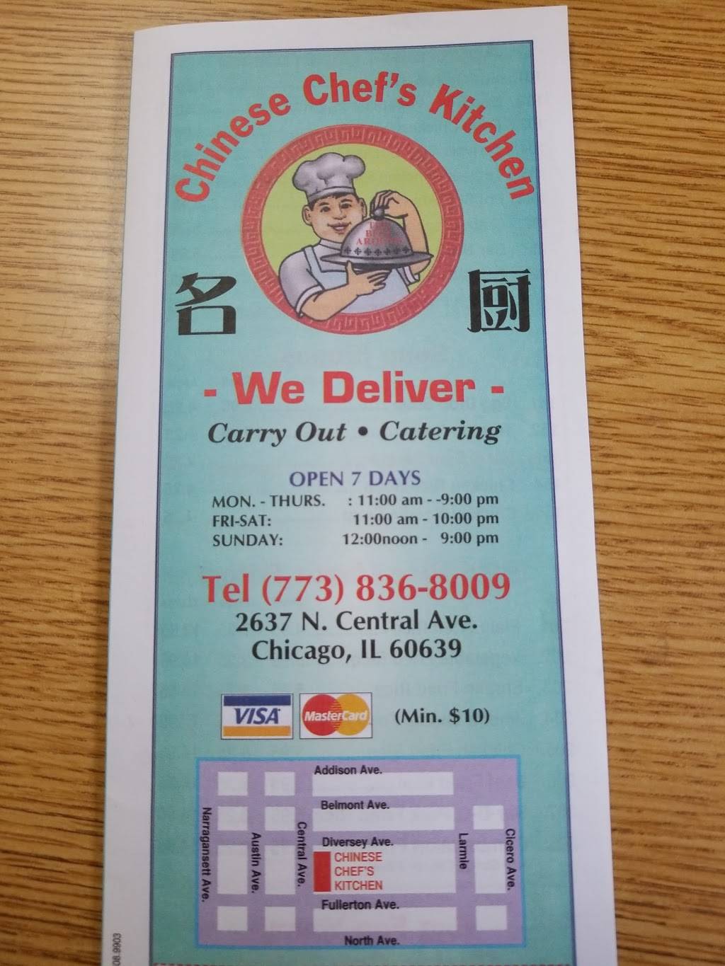 Chefs Kitchen Inc | restaurant | 2637 N Central Ave, Chicago, IL 60639, USA | 7738368009 OR +1 773-836-8009