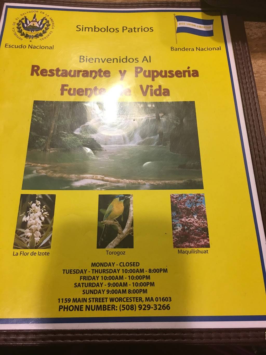Fuente De Vida | restaurant | 1159 Main St, Worcester, MA 01603, USA | 5089293266 OR +1 508-929-3266