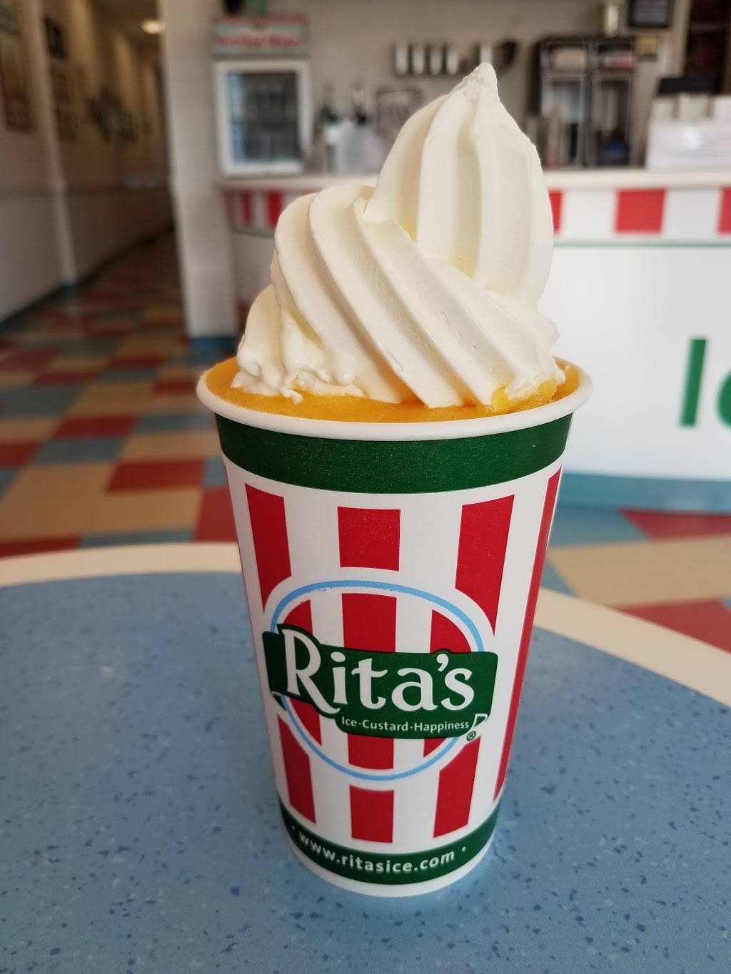 Ritas Italian Ice & Frozen Custard | restaurant | 515 N Park Ave, Apopka, FL 32712, USA | 3212569111 OR +1 321-256-9111
