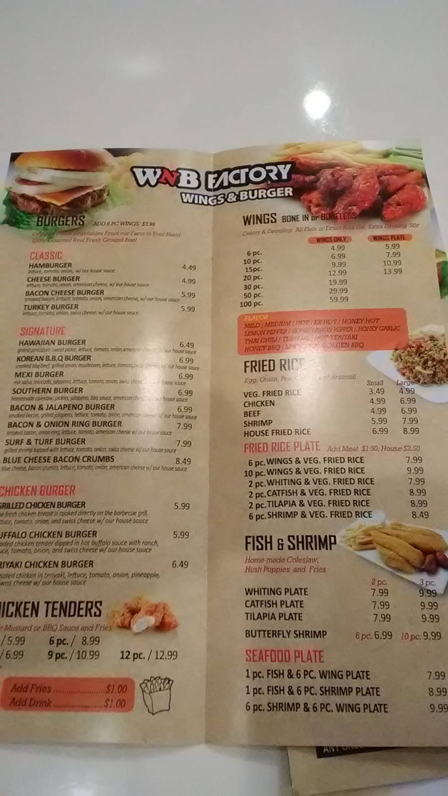 Wings N Burger Factory | restaurant | 1943 Jesse Jewell Pkwy #700, Gainesville, GA 30501, USA | 6786965443 OR +1 678-696-5443