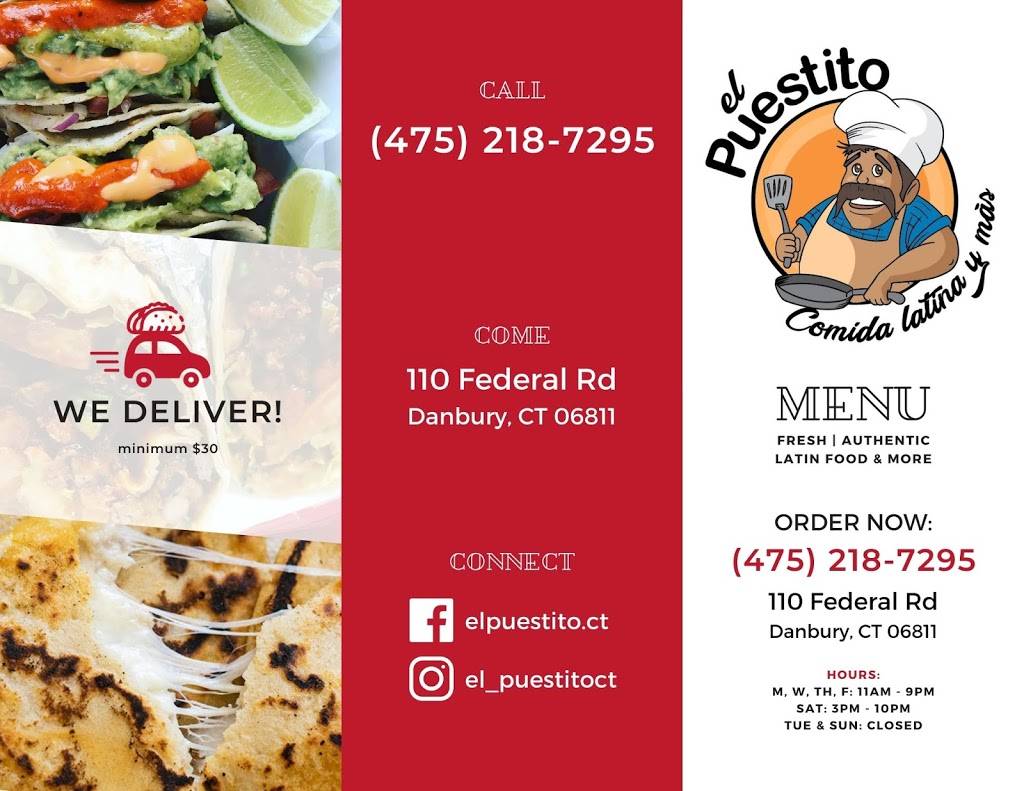 El Puestito | restaurant | 110 Federal Rd, Danbury, CT 06811, USA | 4752187295 OR +1 475-218-7295