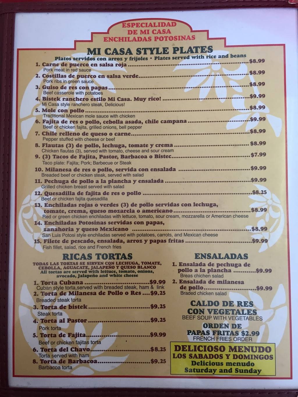 Mi Casa Mexican Foods | restaurant | 2301 Oates Dr, Mesquite, TX 75150, USA | 9726989153 OR +1 972-698-9153