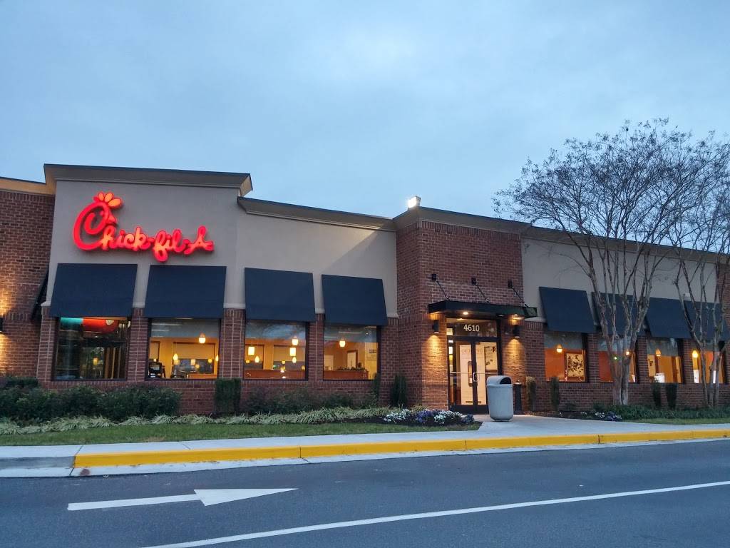 Chick-fil-A | restaurant | 4610 Monticello Ave, Williamsburg, VA 23188, USA | 7575646801 OR +1 757-564-6801