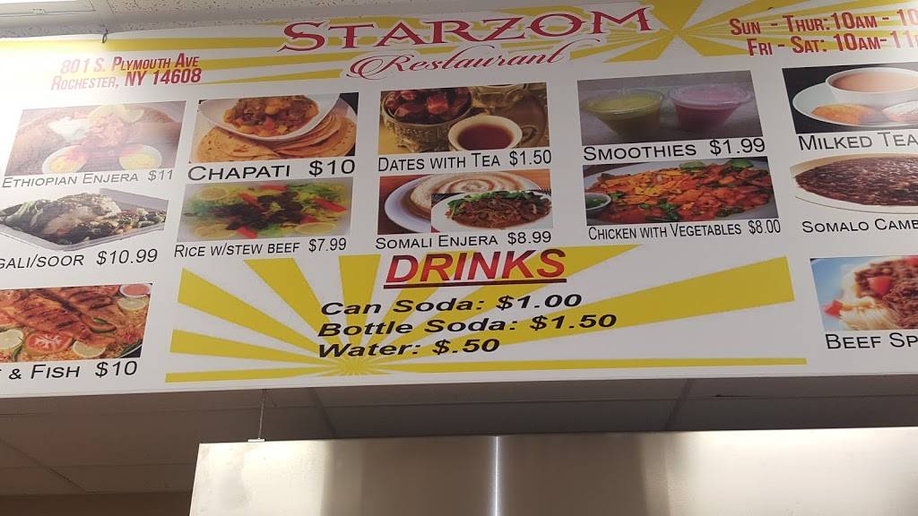 Starzom Restaurant | restaurant | 801 S Plymouth Ave, Rochester, NY 14608, USA | 5854480341 OR +1 585-448-0341