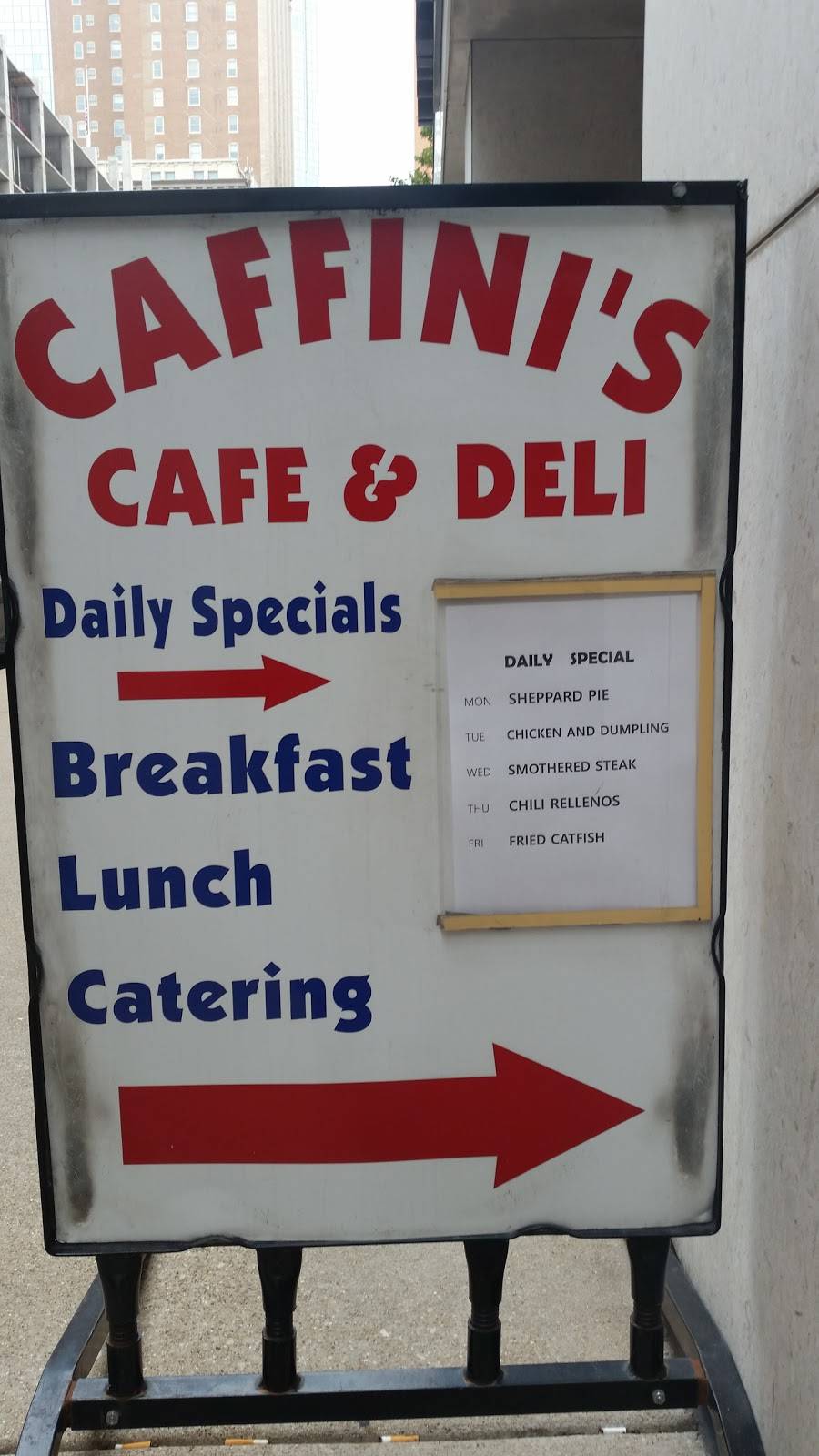 Caffinis Cafe & Deli | restaurant | 309 W 7th St #105, Fort Worth, TX 76102, USA | 8173356526 OR +1 817-335-6526