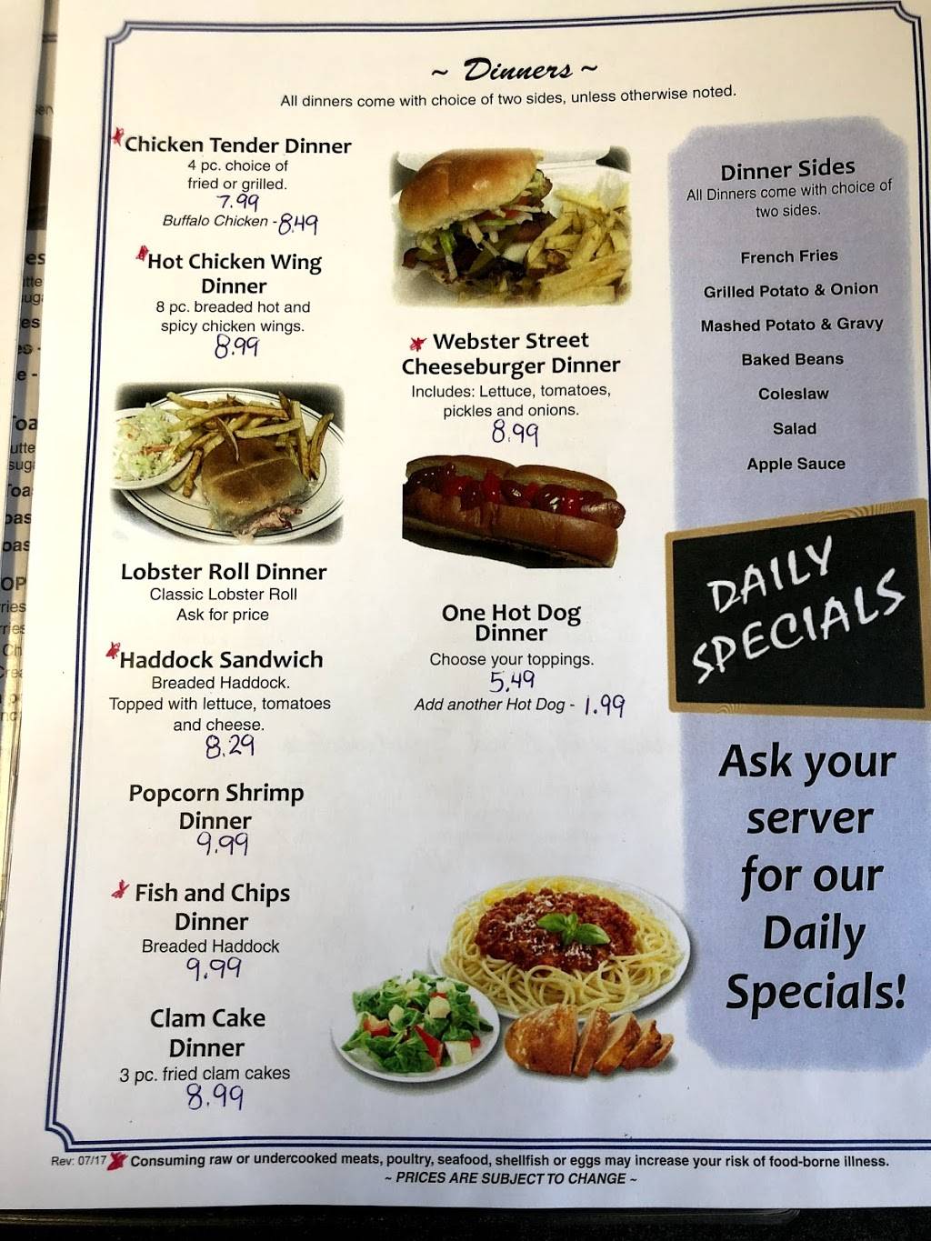 Webster st convenience store & diner | restaurant | 715 Webster St, Lewiston, ME 04240, USA | 2072412580 OR +1 207-241-2580