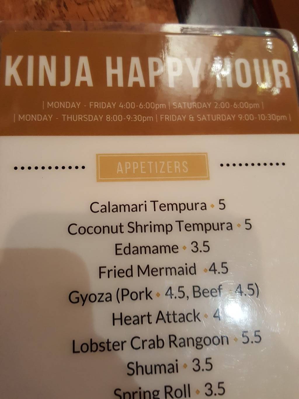 Kinja | restaurant | 4141 Pioneer Woods Dr #120, Lincoln, NE 68506, USA | 4024887800 OR +1 402-488-7800