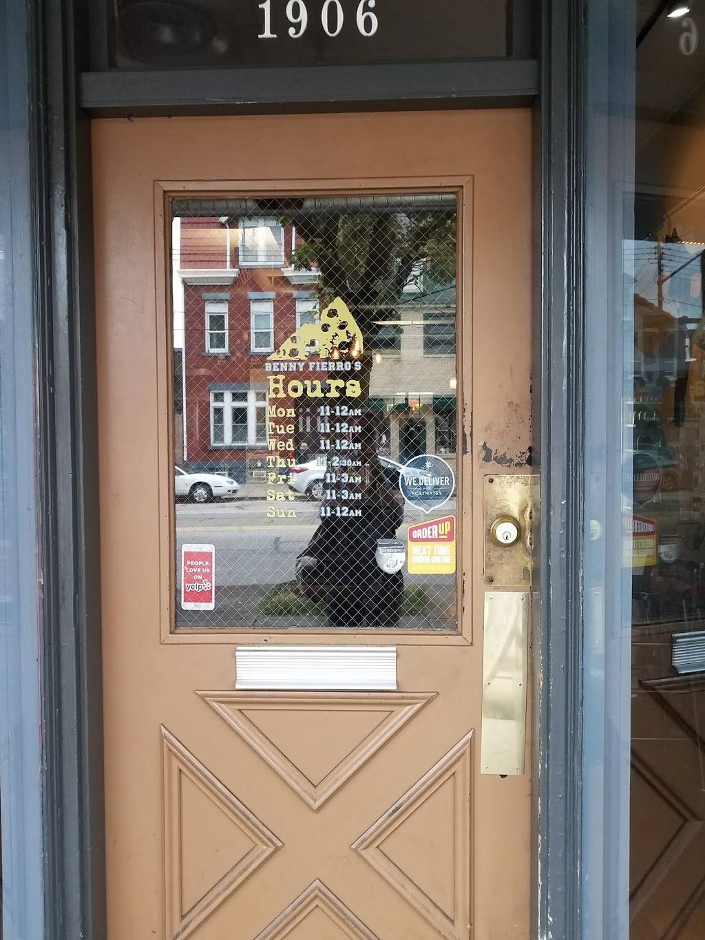 Benny Fierros | meal takeaway | 1906 E Carson St, Pittsburgh, PA 15203, USA | 4127096077 OR +1 412-709-6077