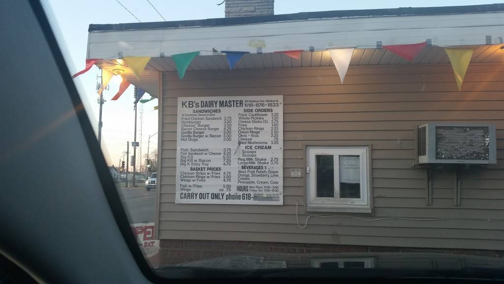 Dairy Master | restaurant | 516 Madison Ave, Madison, IL 62060, USA | 6188761833 OR +1 618-876-1833