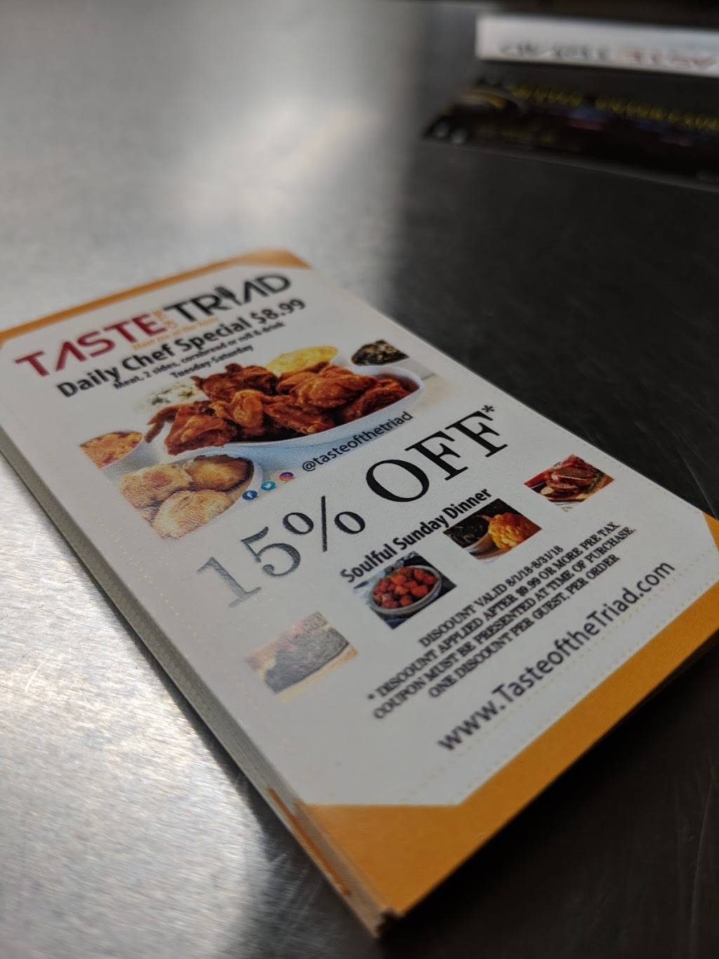 Taste of the Triad | restaurant | 4320 Old Walkertown Rd, Winston-Salem, NC 27105, USA | 3364485932 OR +1 336-448-5932