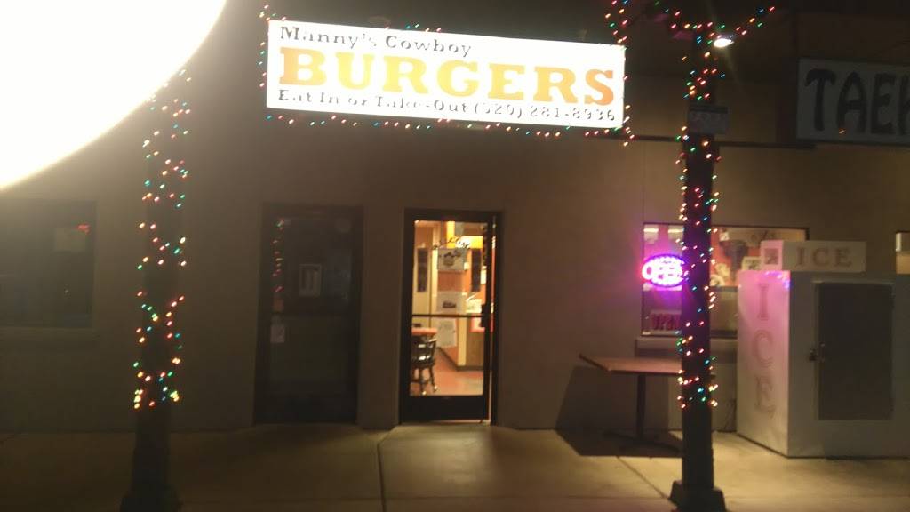 Mannys Cowboy Burgers | restaurant | 1279 W Frontage Rd, Rio Rico, AZ 85648, USA | 5202818033 OR +1 520-281-8033