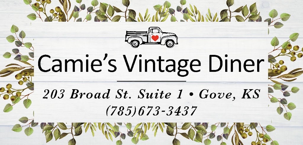 Camies Vintage Diner | restaurant | 203 Broad St, Gove City, KS 67736, USA | 7856733437 OR +1 785-673-3437