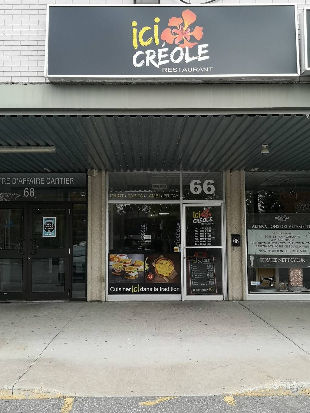 ICI CRÉOLE | restaurant | 66 Boulevard Cartier O, Laval, QC H7N 5H2, Canada | 4506342420 OR +1 450-634-2420