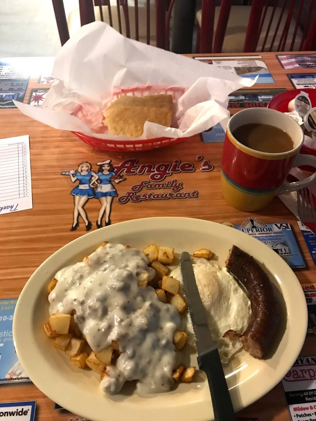 Angies | restaurant | s 28540, 233 S Marine Blvd, Jacksonville, NC 28540, USA | 9109891990 OR +1 910-989-1990