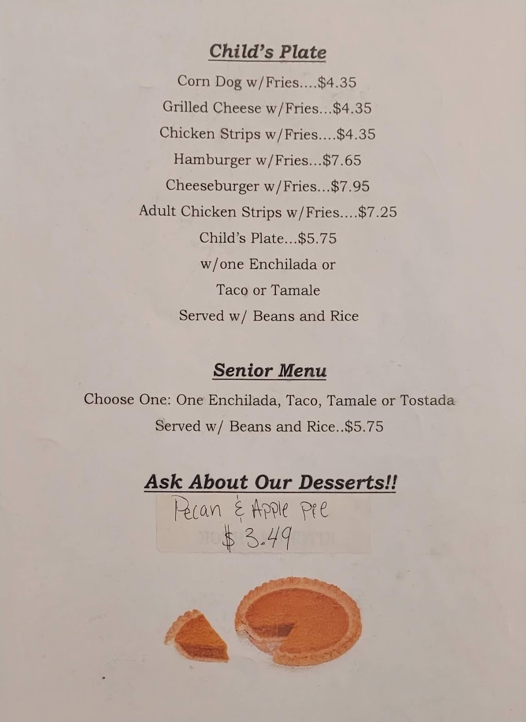 Desert Diamond Restaurant | restaurant | 602 S. Hwy 85, Socorro, NM 87801, USA | 5758351975 OR +1 575-835-1975