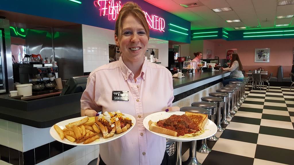 Fifties Diner | restaurant | 363 Burnett Rd, Chicopee, MA 01020, USA | 4135945436 OR +1 413-594-5436