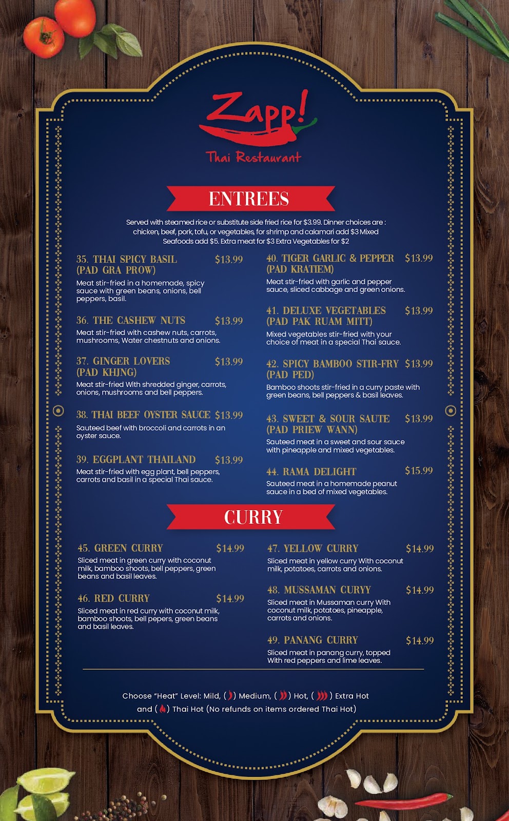 Zapp Thai Restaurant | restaurant | 2045 N State St, Greenfield, IN 46140, USA | 3174626848 OR +1 317-462-6848