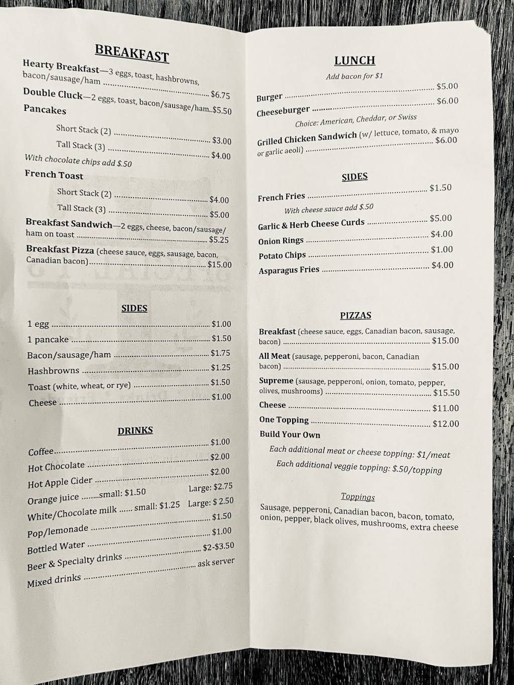 Special "Ts" | restaurant | 112 Main St, Eastman, WI 54626, USA | 6088744445 OR +1 608-874-4445