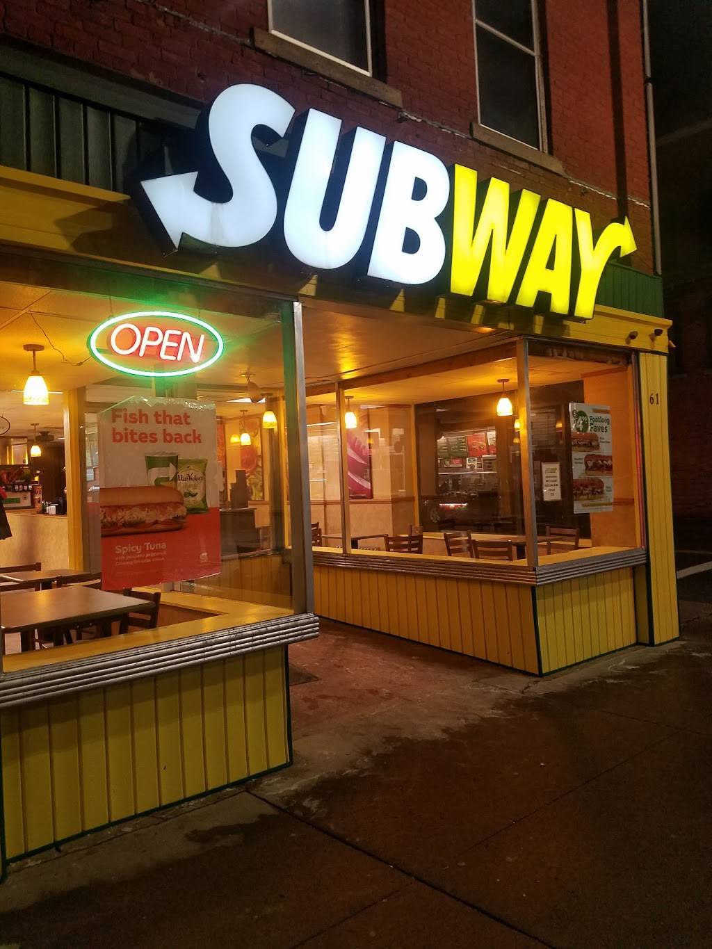 Subway | restaurant | 61 Washington Ave, Endicott, NY 13760, USA | 6077850443 OR +1 607-785-0443