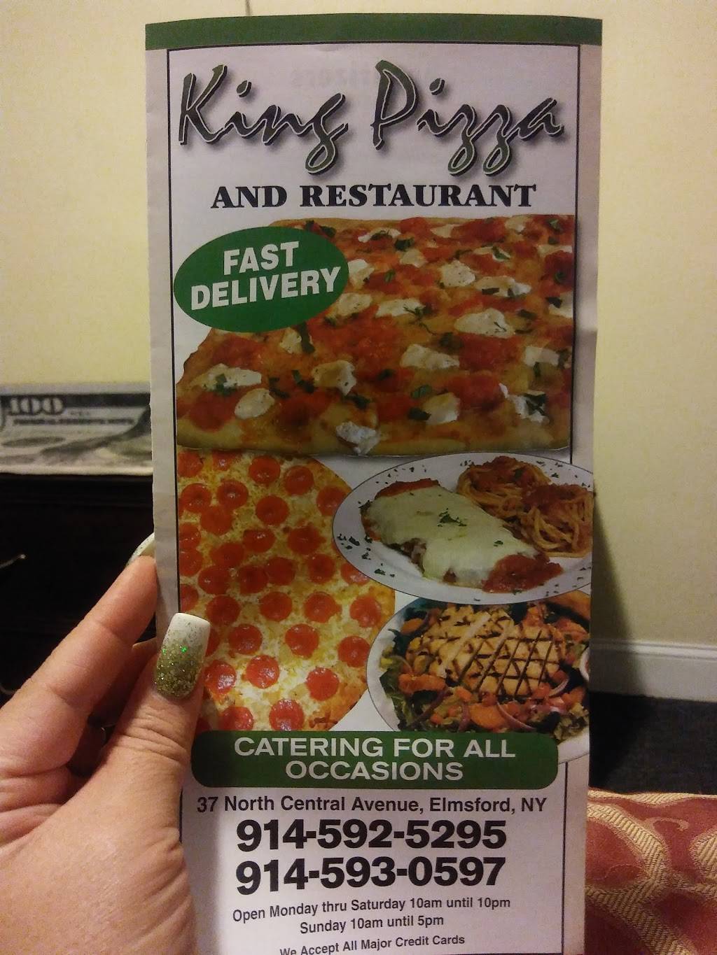 King Pizza | restaurant | 37 N Saw Mill River Rd, Elmsford, NY 10523, USA | 9145925295 OR +1 914-592-5295