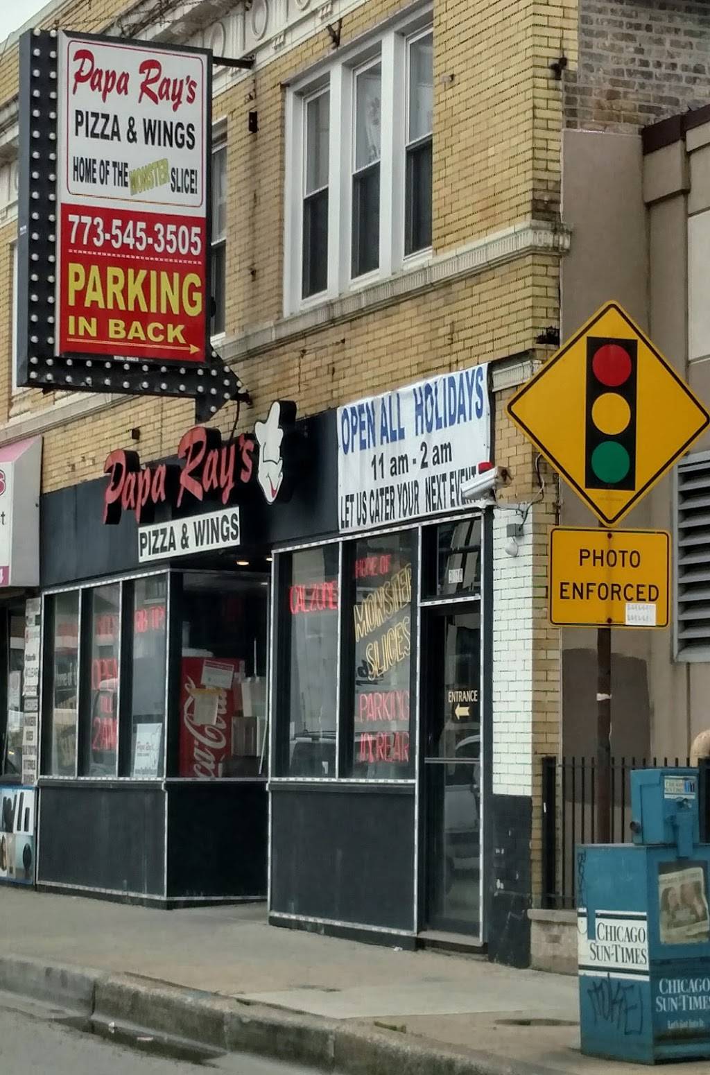 Papa Rays Pizza and Wings | restaurant | 3208 N Pulaski Rd, Chicago, IL 60641, USA | 7735453505 OR +1 773-545-3505
