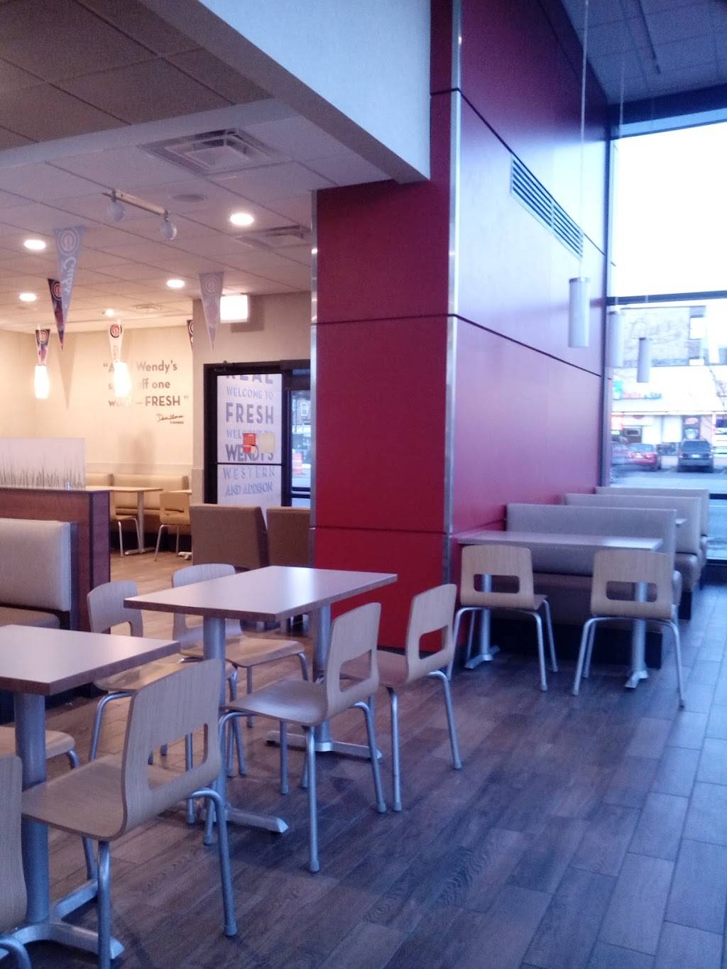 Wendys | restaurant | 3610 N Western Ave, Chicago, IL 60618, USA | 7735257368 OR +1 773-525-7368