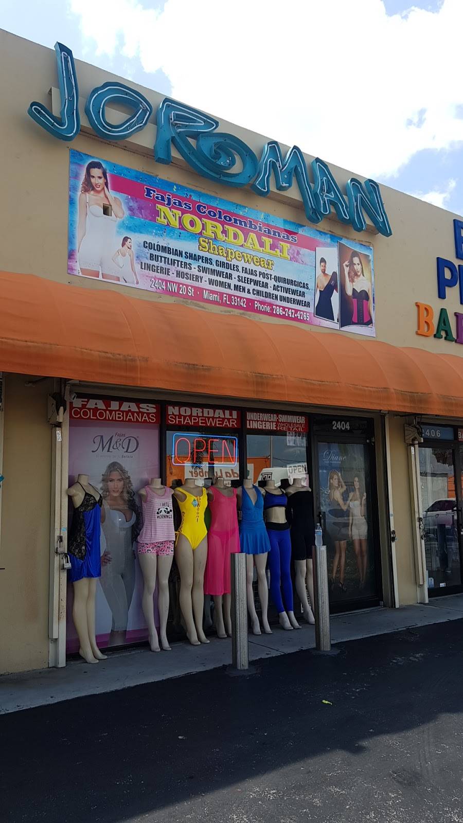 Nordali Shapewear & Underclothes Corp. | restaurant | 2404 NW 20th St, Miami, FL 33142, USA | 7867474765 OR +1 786-747-4765