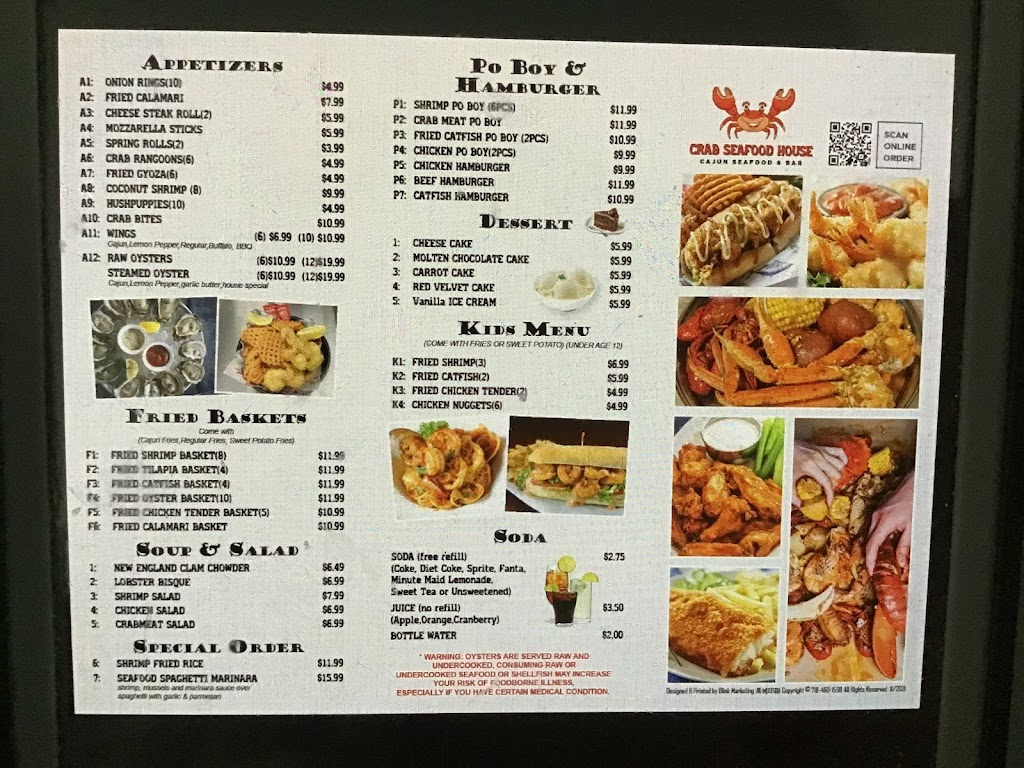 Crab seafood house | restaurant | 877 Town Centre Blvd, Clayton, NC 27520, USA | 9192431105 OR +1 919-243-1105