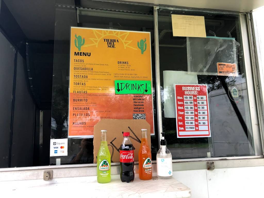 Tierra del Sol | restaurant | 38033 16th Ave, Zephyrhills, FL 33542, USA | 8132607389 OR +1 813-260-7389