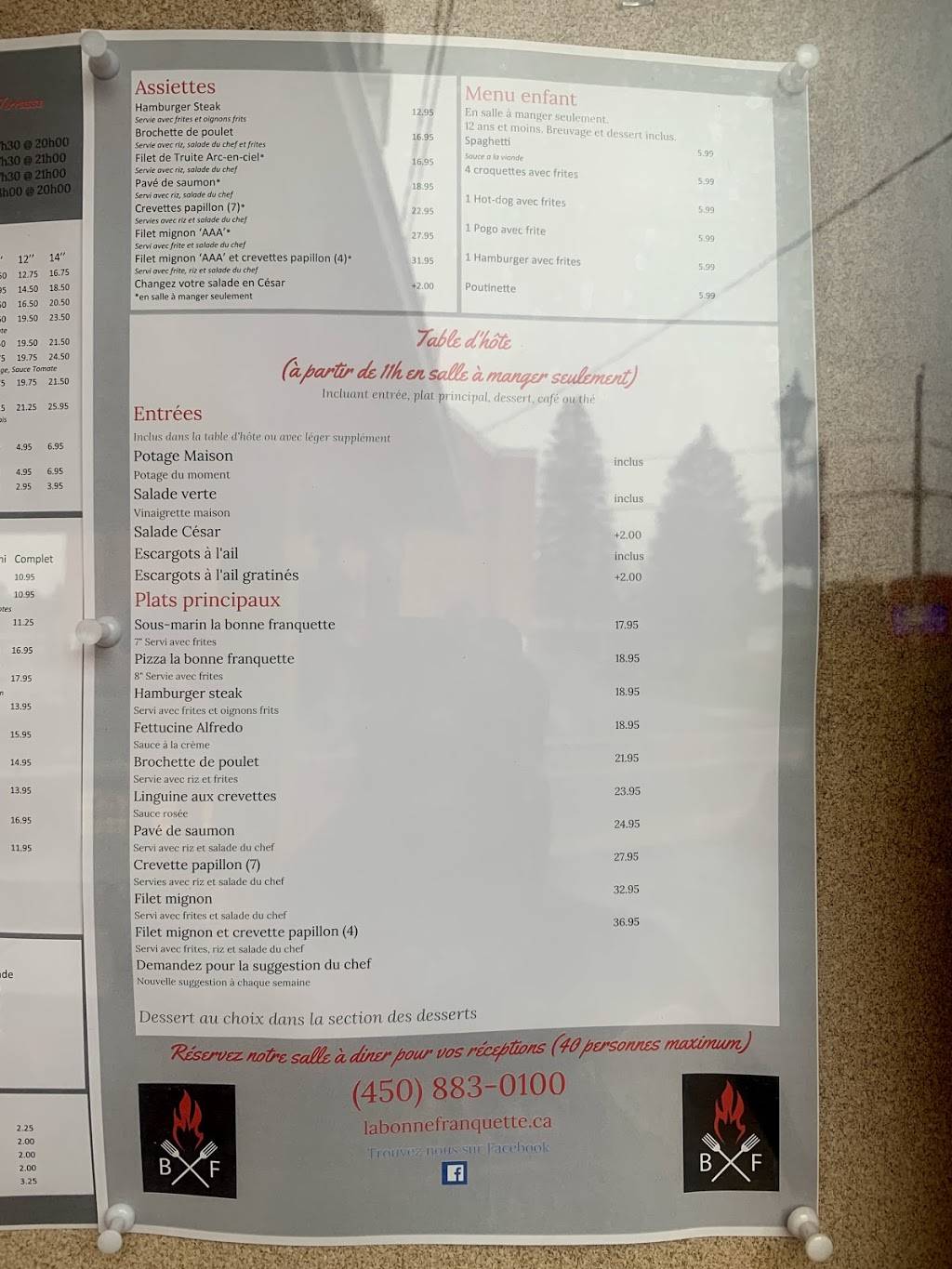 Restaurant A La Bonne Franquette | restaurant | 880 Rue de lÉglise, Sainte-Béatrix, QC J0K 1Y0, Canada | 4508830100 OR +1 450-883-0100