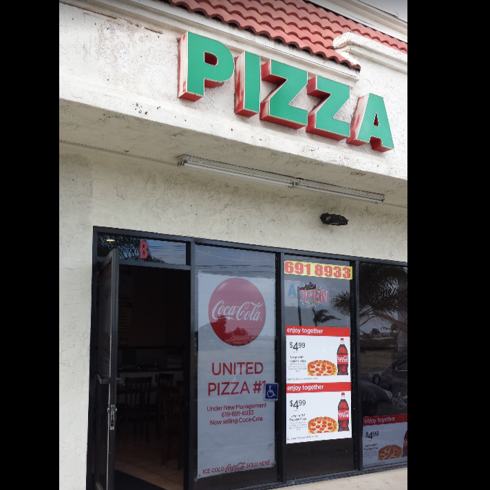 United Pizza #1 | restaurant | 1445 3rd Ave, Chula Vista, CA 91911, USA | 6196918933 OR +1 619-691-8933
