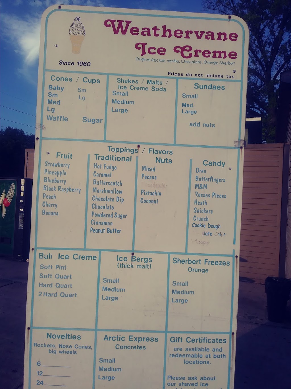 Weather Vane Ice Creme | restaurant | 2257 Washington Ave, Granite City, IL 62040, USA | 6188773823 OR +1 618-877-3823