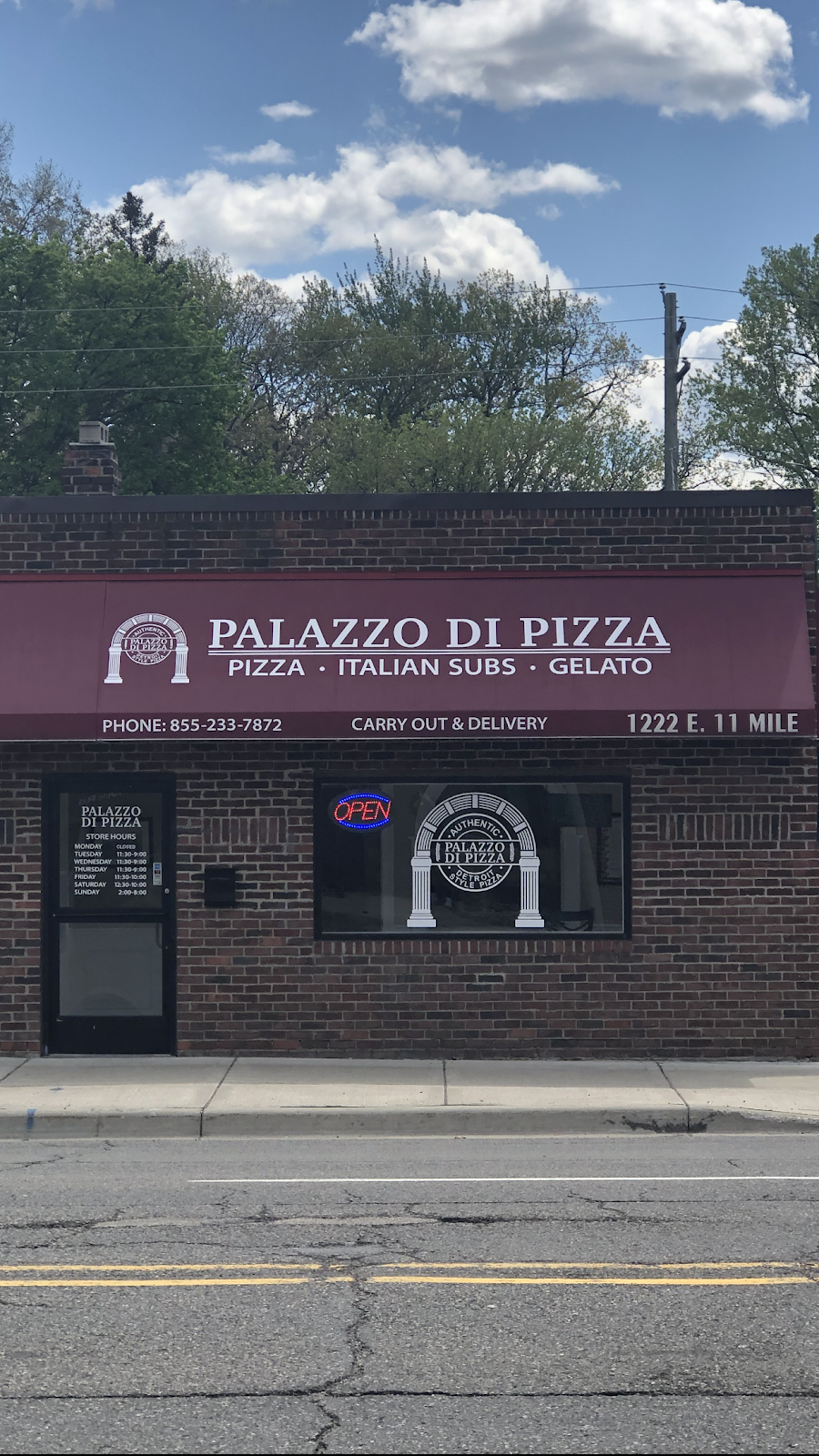 Palazzo Di Pizza | restaurant | 1222 E Eleven Mile Rd, Royal Oak, MI 48067, USA | 8552337872 OR +1 855-233-7872