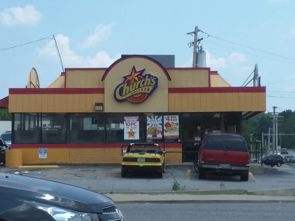Churchs Chicken | restaurant | 410 N Lindbergh Blvd, Florissant, MO 63031, USA | 3148385616 OR +1 314-838-5616