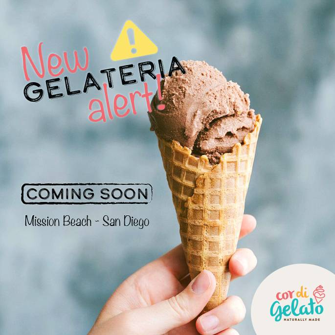 Cor di Gelato | cafe | 736 Ventura Pl, San Diego, CA 92109, USA | 6197867585 OR +1 619-786-7585