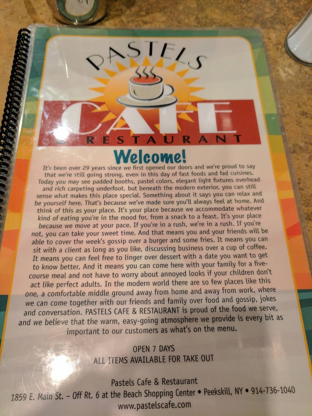 Pastels | restaurant | 1859 Main St, Peekskill, NY 10566, USA | 9147361040 OR +1 914-736-1040