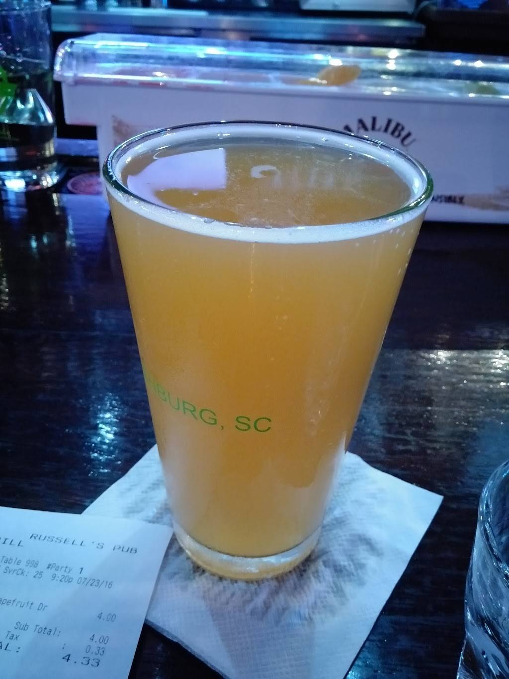 Russells Pub & Grill | restaurant | 1609 Sardis Rd N A, Charlotte, NC 28270, USA | 7048147837 OR +1 704-814-7837