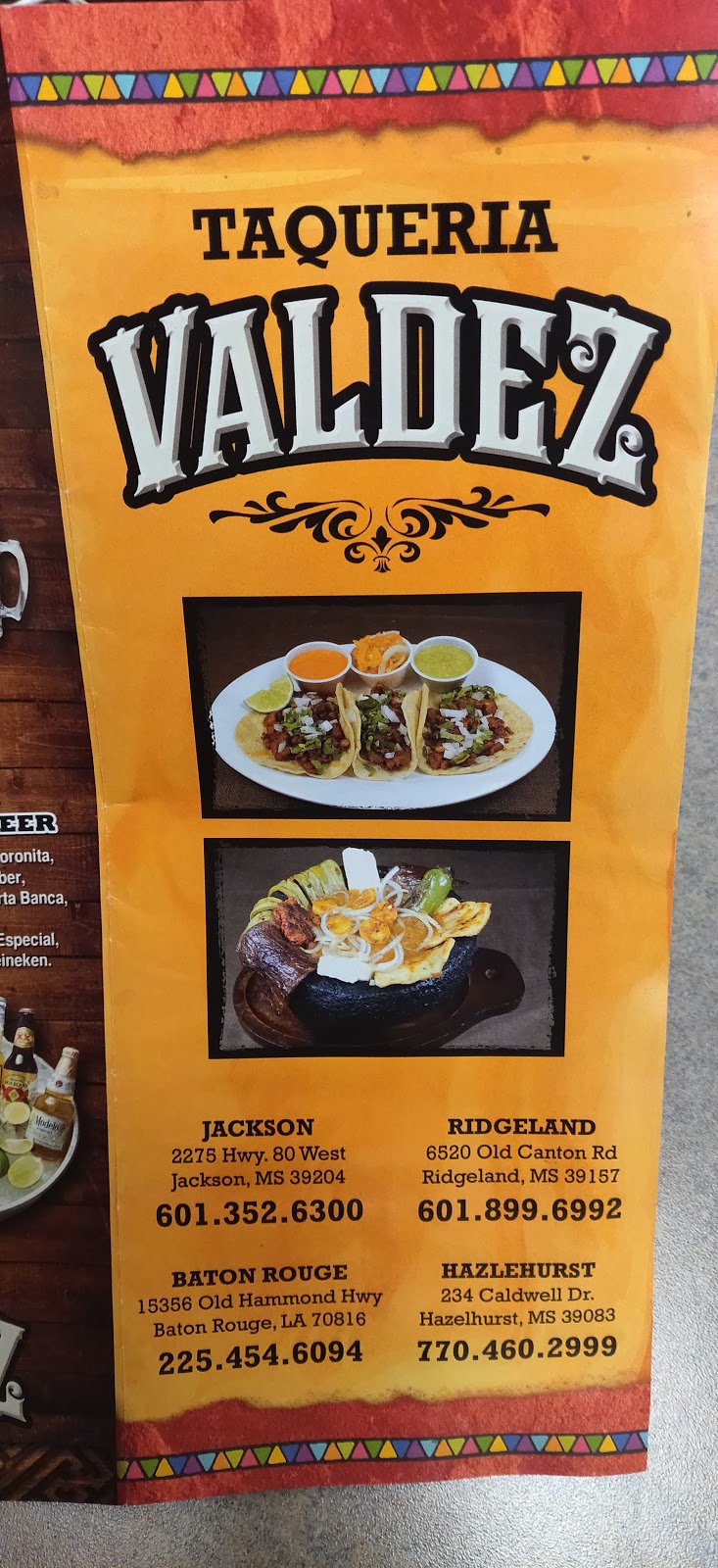 Valdez supermarket and Taqueria | restaurant | 1203 W Peace St, Canton, MS 39046, USA | 6018591606 OR +1 601-859-1606