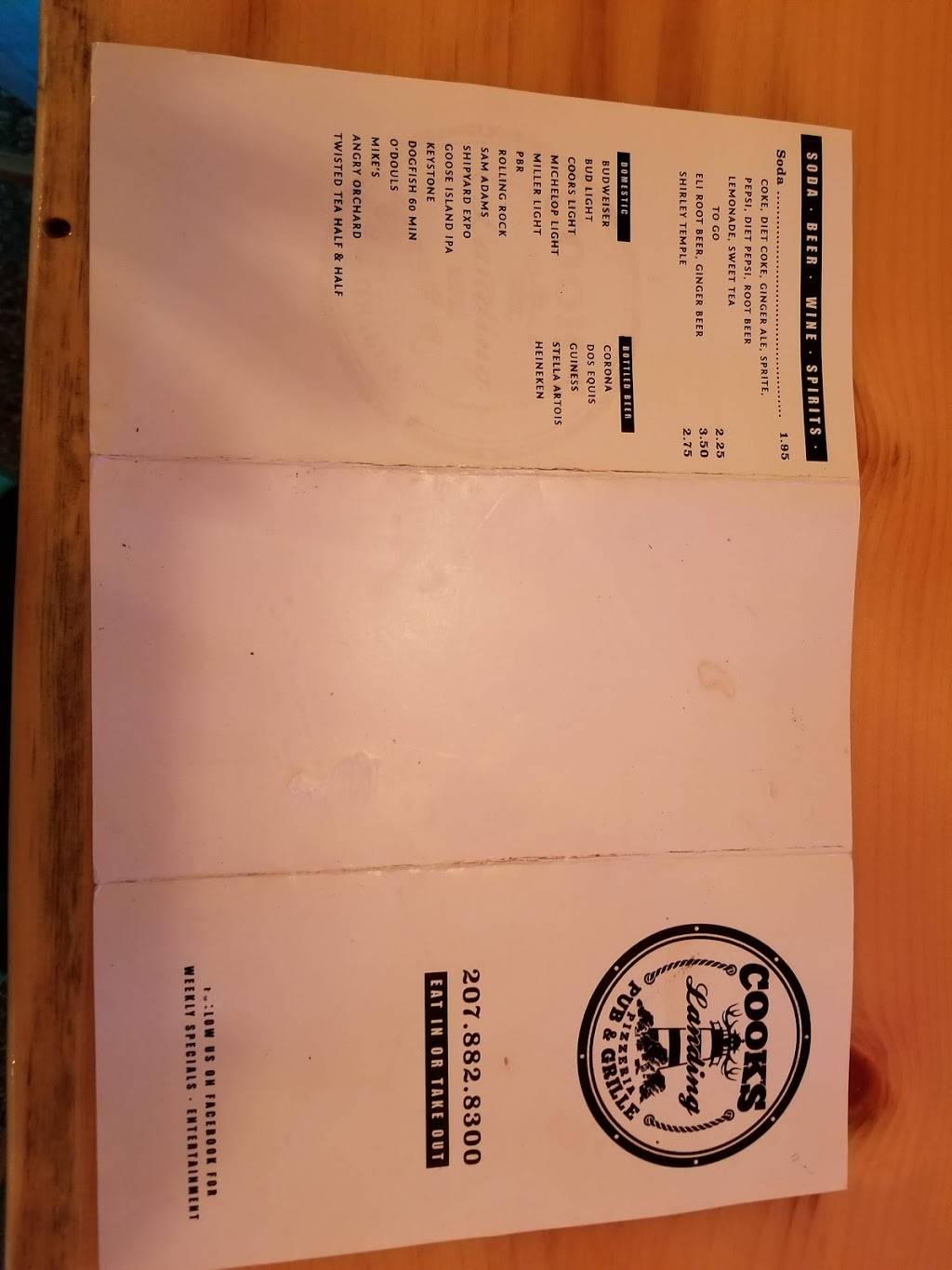 Cooks Landing Bar and Grille | restaurant | 623 Boothbay Rd, Edgecomb, ME 04556, USA | 2078828300 OR +1 207-882-8300