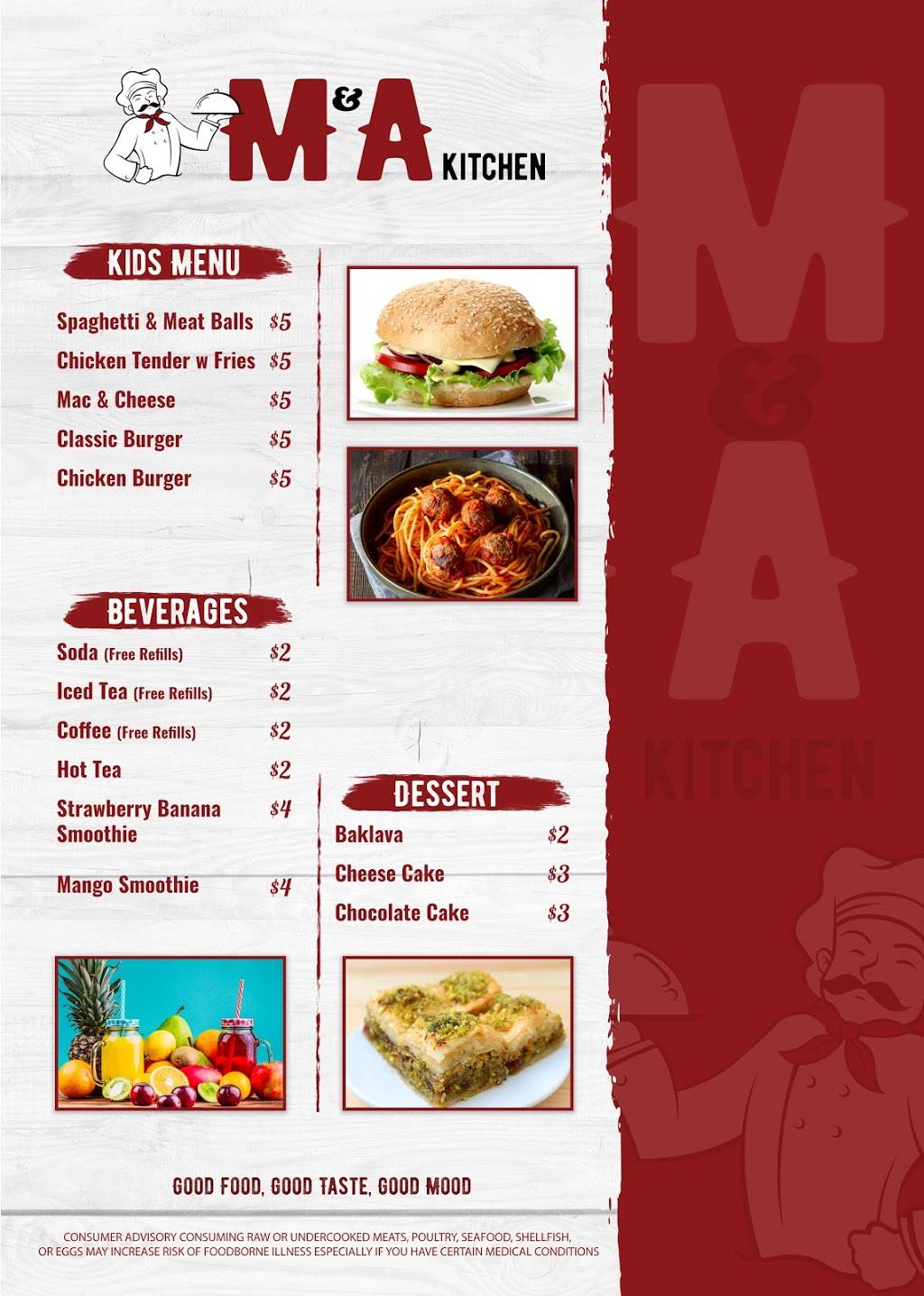 M & A Kitchen | restaurant | 23336 Farmington Rd, Farmington, MI 48336, USA | 2488937270 OR +1 248-893-7270