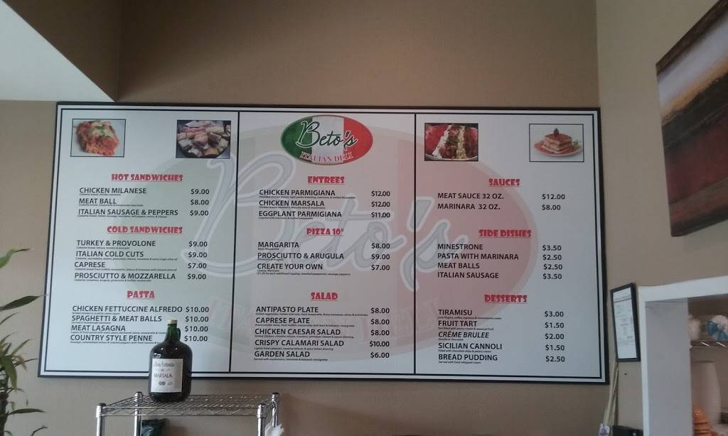 Betos Italian Deli | restaurant | 1930 Erringer Rd, Simi Valley, CA 93065, USA | 8056380199 OR +1 805-638-0199