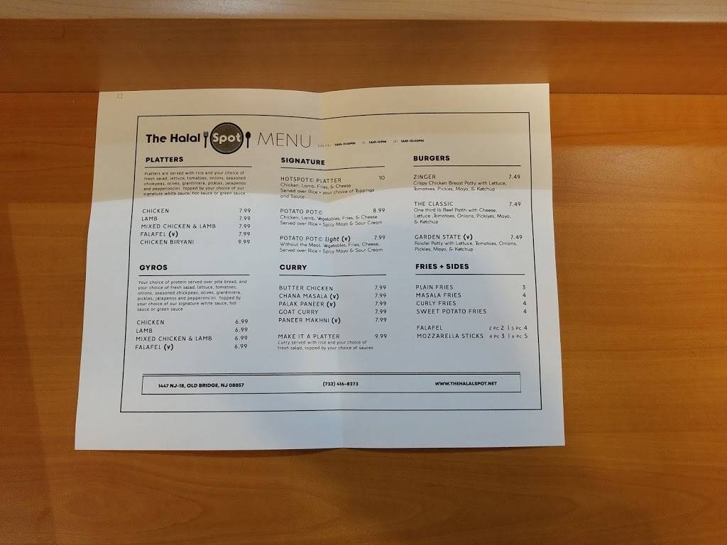 The Halal Spot | restaurant | 1447 NJ-18, Old Bridge Township, NJ 08857, USA | 7324168273 OR +1 732-416-8273